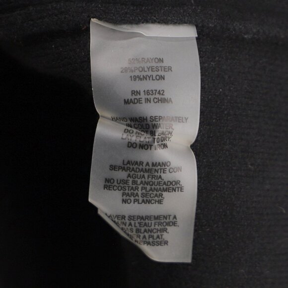 NWT SIONI Faux Double Breasted Scalloped Short Open Jacket Black Size M - Picture 12 of 12